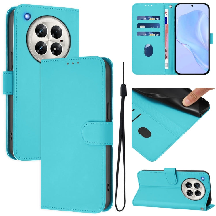 Skin Feel Solid Color Leather Phone Case with Lanyard, For Infinix Hot 50 5G, For Infinix Zero 40 4G / 5G