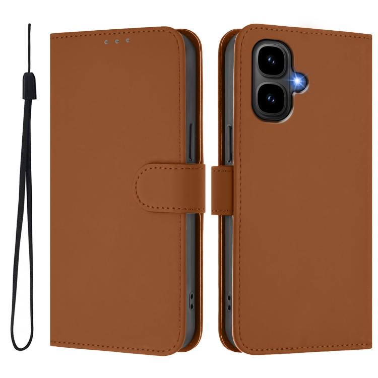 Skin Feel Solid Color Leather Phone Case with Lanyard, For Infinix Smart 10 4G, For Infinix GT 30 Pro