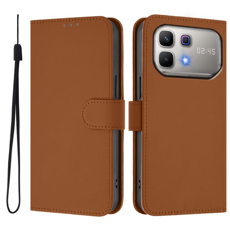 Skin Feel Solid Color Leather Phone Case with Lanyard, For Infinix Smart 20 4G / X6840, For Infinix Note 60 5G / Note 60 Pro 5G