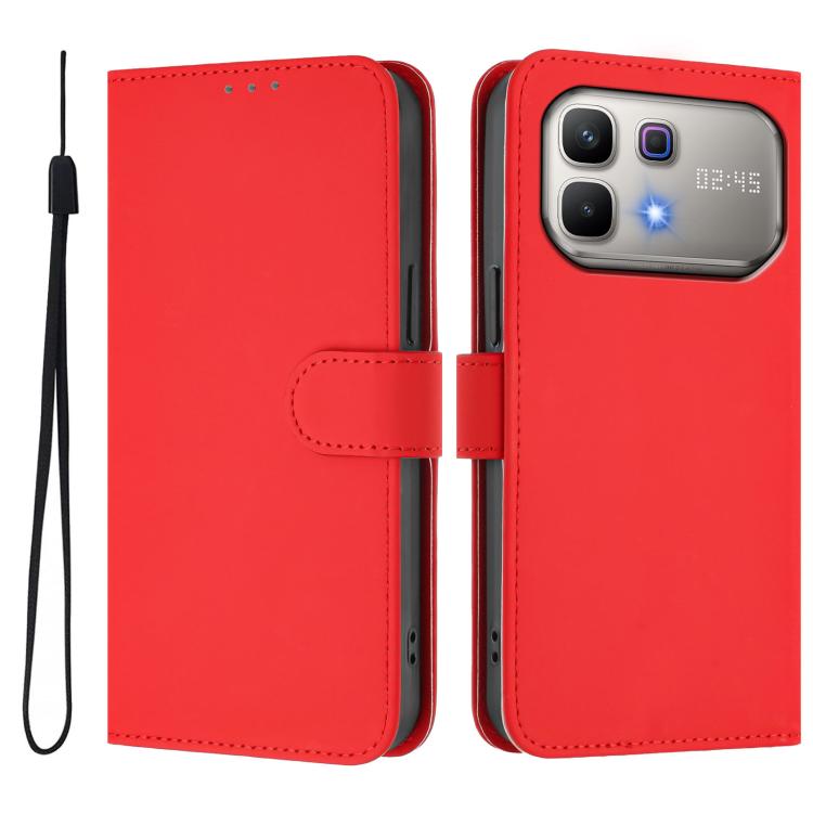 Skin Feel Solid Color Leather Phone Case with Lanyard, For Infinix Smart 20 4G / X6840, For Infinix Note 60 5G / Note 60 Pro 5G