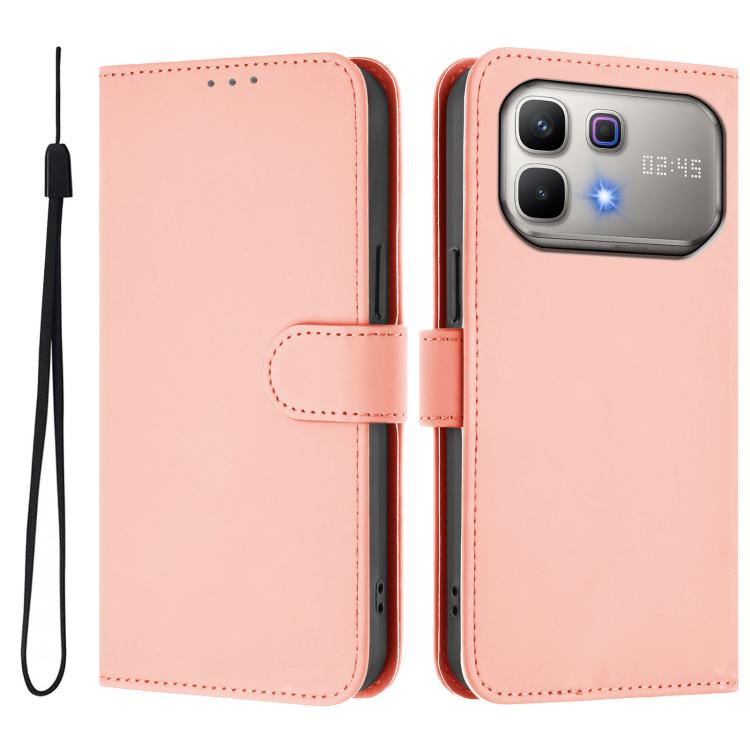 Skin Feel Solid Color Leather Phone Case with Lanyard, For Infinix Smart 20 4G / X6840, For Infinix Note 60 5G / Note 60 Pro 5G