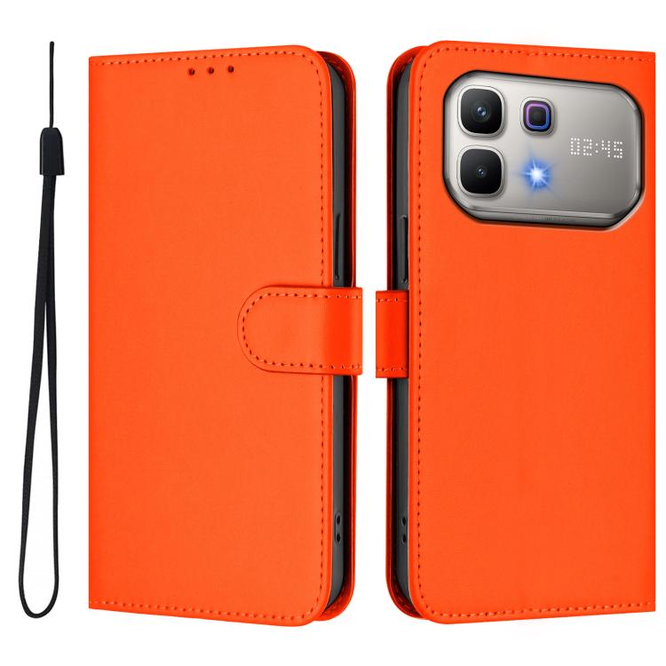 Skin Feel Solid Color Leather Phone Case with Lanyard, For Infinix Smart 20 4G / X6840, For Infinix Note 60 5G / Note 60 Pro 5G