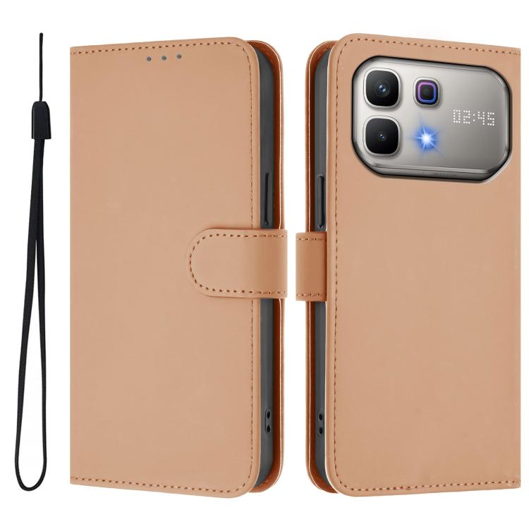 Skin Feel Solid Color Leather Phone Case with Lanyard, For Infinix Smart 20 4G / X6840, For Infinix Note 60 5G / Note 60 Pro 5G