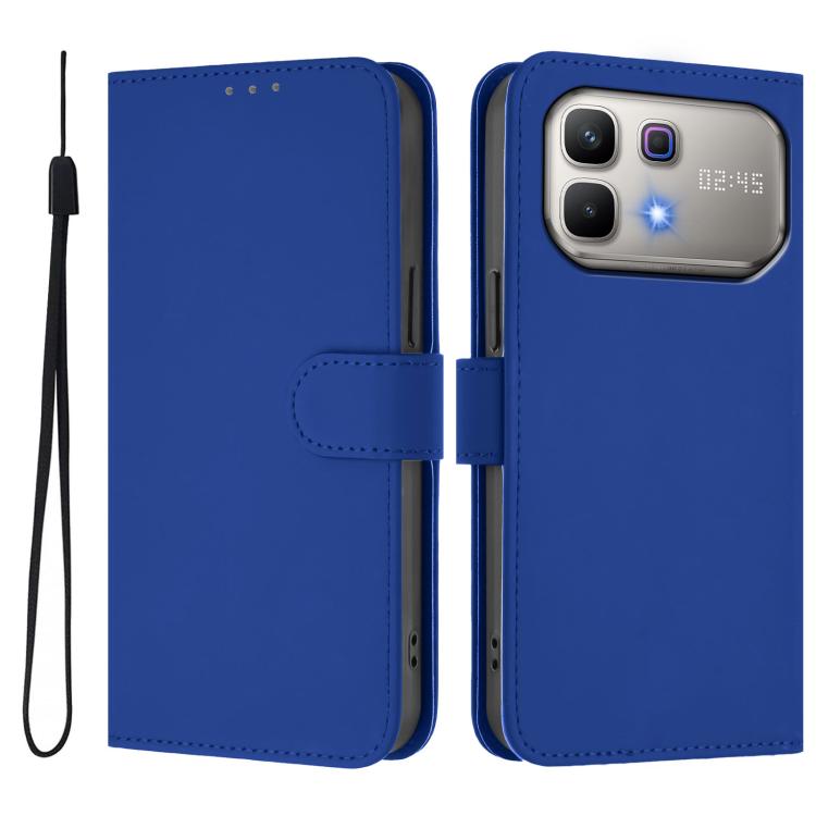 Skin Feel Solid Color Leather Phone Case with Lanyard, For Infinix Smart 20 4G / X6840, For Infinix Note 60 5G / Note 60 Pro 5G