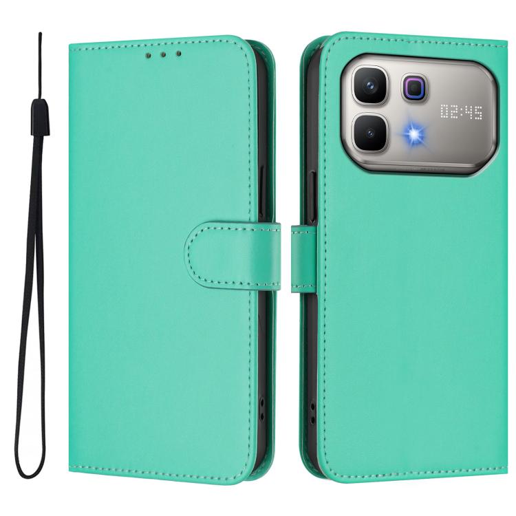 Skin Feel Solid Color Leather Phone Case with Lanyard, For Infinix Smart 20 4G / X6840, For Infinix Note 60 5G / Note 60 Pro 5G