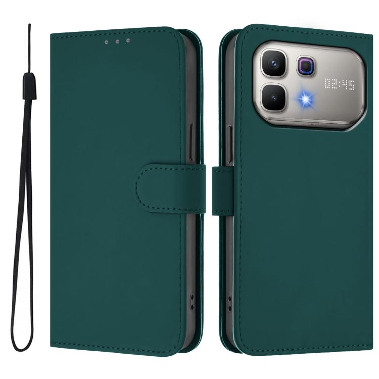 Skin Feel Solid Color Leather Phone Case with Lanyard, For Infinix Smart 20 4G / X6840, For Infinix Note 60 5G / Note 60 Pro 5G