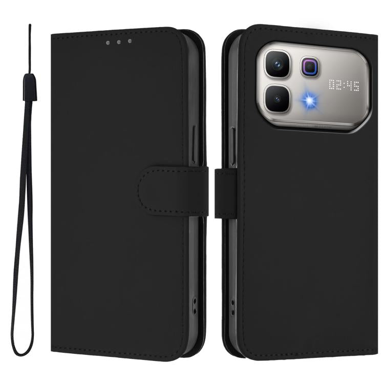 Skin Feel Solid Color Leather Phone Case with Lanyard, For Infinix Smart 20 4G / X6840, For Infinix Note 60 5G / Note 60 Pro 5G