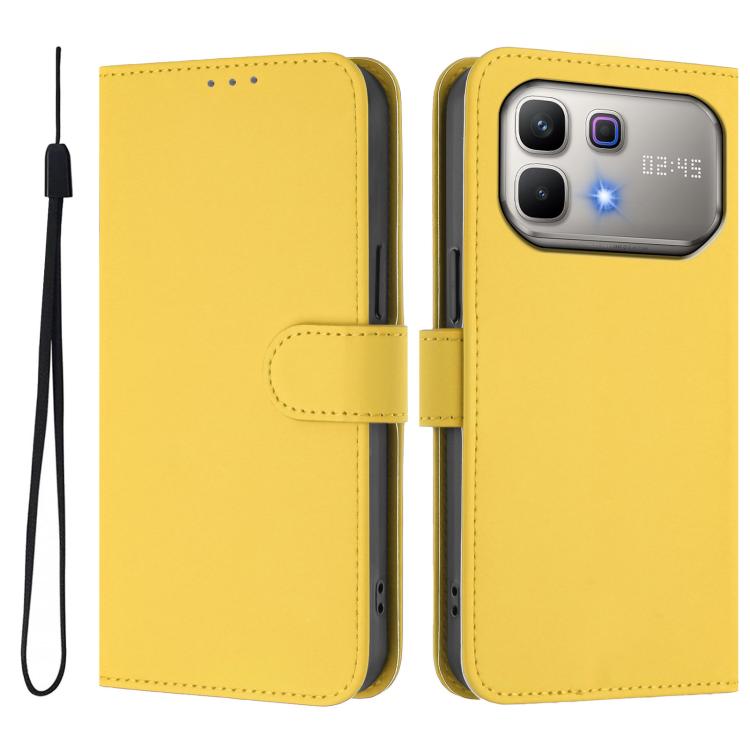 Skin Feel Solid Color Leather Phone Case with Lanyard, For Infinix Smart 20 4G / X6840, For Infinix Note 60 5G / Note 60 Pro 5G
