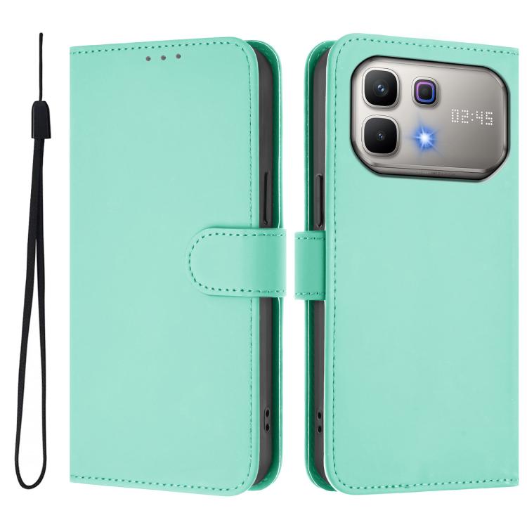 Skin Feel Solid Color Leather Phone Case with Lanyard, For Infinix Smart 20 4G / X6840, For Infinix Note 60 5G / Note 60 Pro 5G