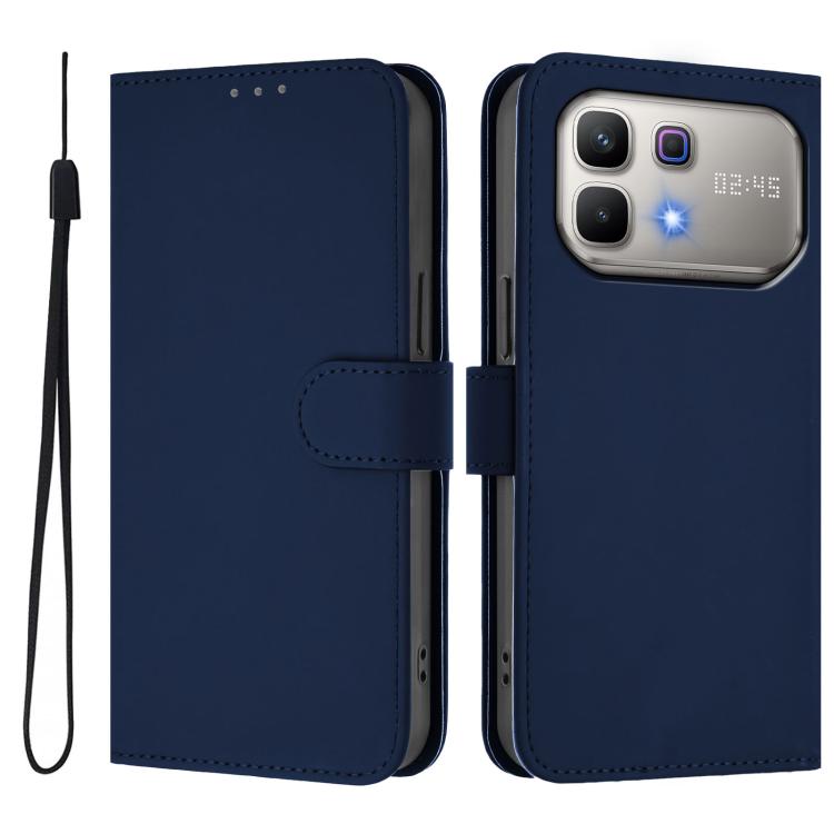 Skin Feel Solid Color Leather Phone Case with Lanyard, For Infinix Smart 20 4G / X6840, For Infinix Note 60 5G / Note 60 Pro 5G