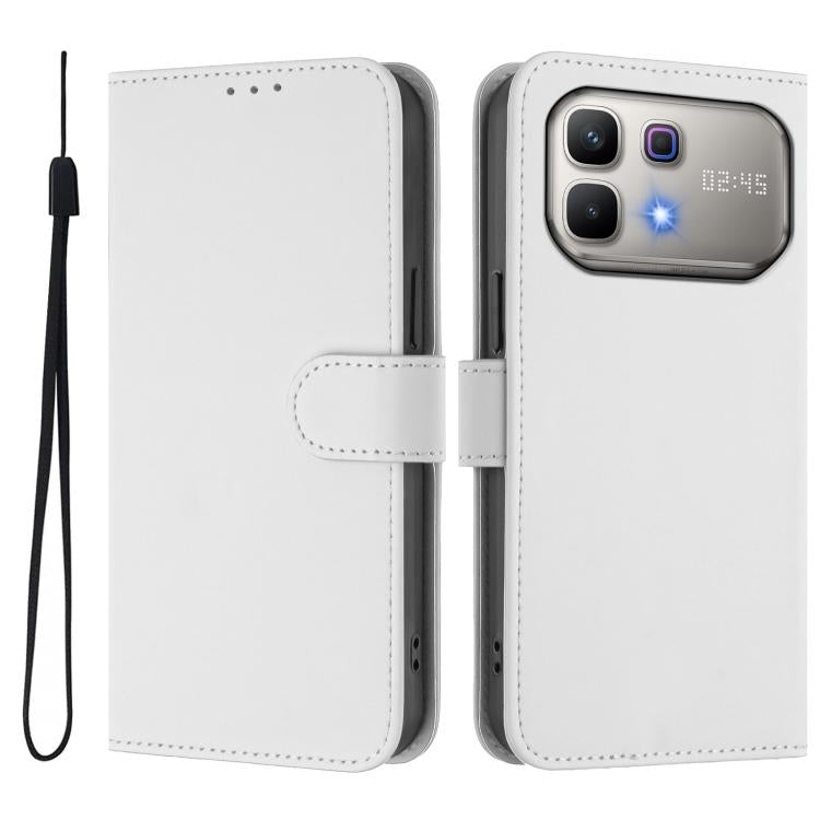 Skin Feel Solid Color Leather Phone Case with Lanyard, For Infinix Smart 20 4G / X6840, For Infinix Note 60 5G / Note 60 Pro 5G