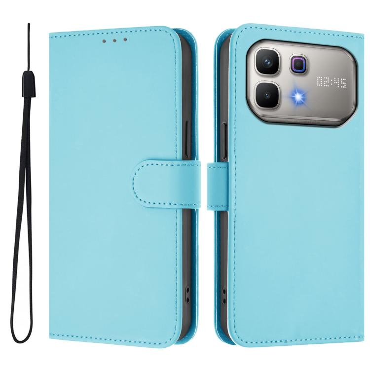 Skin Feel Solid Color Leather Phone Case with Lanyard, For Infinix Smart 20 4G / X6840, For Infinix Note 60 5G / Note 60 Pro 5G