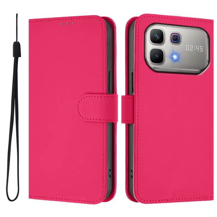 Skin Feel Solid Color Leather Phone Case with Lanyard, For Infinix Smart 20 4G / X6840, For Infinix Note 60 5G / Note 60 Pro 5G