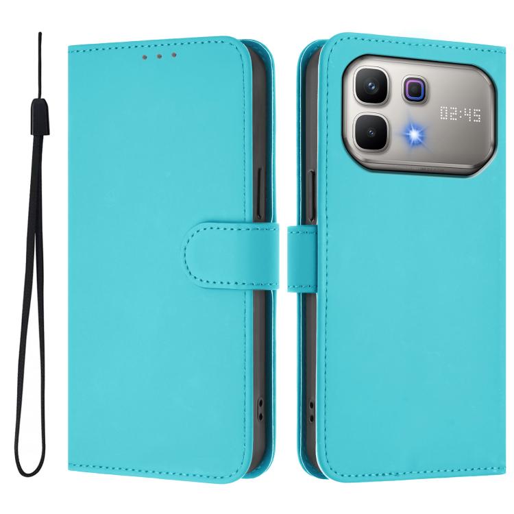 Skin Feel Solid Color Leather Phone Case with Lanyard, For Infinix Smart 20 4G / X6840, For Infinix Note 60 5G / Note 60 Pro 5G
