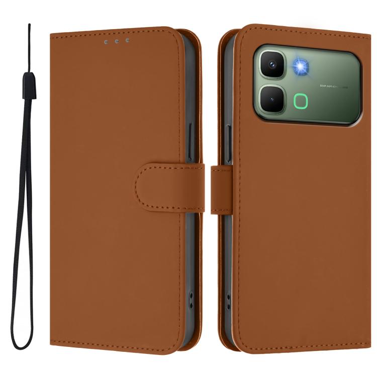 Skin Feel Solid Color Leather Phone Case with Lanyard, For Infinix GT 50 Pro 5G, For Infinix Note Edge 5G Global