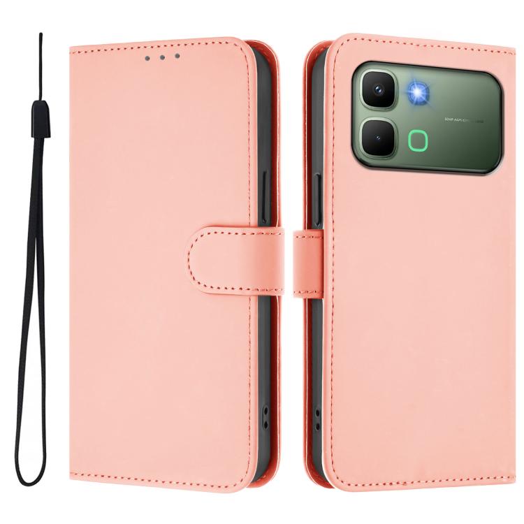Skin Feel Solid Color Leather Phone Case with Lanyard, For Infinix GT 50 Pro 5G, For Infinix Note Edge 5G Global
