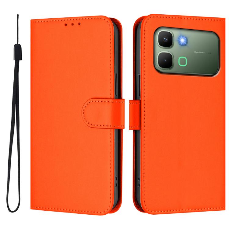 Skin Feel Solid Color Leather Phone Case with Lanyard, For Infinix GT 50 Pro 5G, For Infinix Note Edge 5G Global