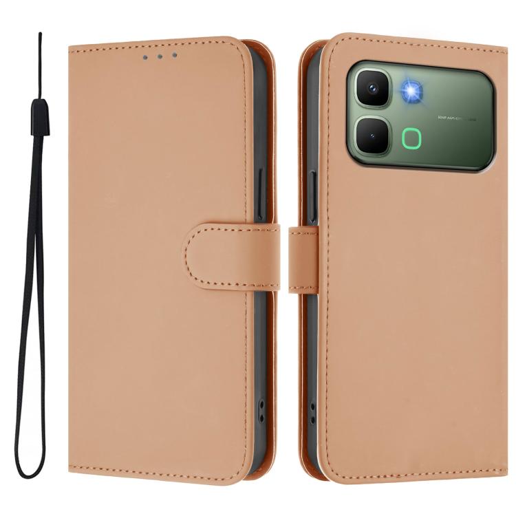 Skin Feel Solid Color Leather Phone Case with Lanyard, For Infinix GT 50 Pro 5G, For Infinix Note Edge 5G Global