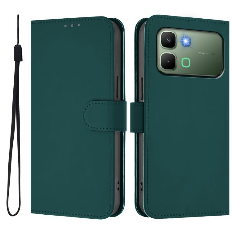 Skin Feel Solid Color Leather Phone Case with Lanyard, For Infinix GT 50 Pro 5G, For Infinix Note Edge 5G Global