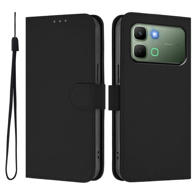 Skin Feel Solid Color Leather Phone Case with Lanyard, For Infinix GT 50 Pro 5G, For Infinix Note Edge 5G Global