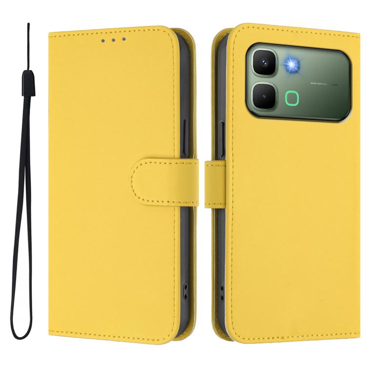 Skin Feel Solid Color Leather Phone Case with Lanyard, For Infinix GT 50 Pro 5G, For Infinix Note Edge 5G Global