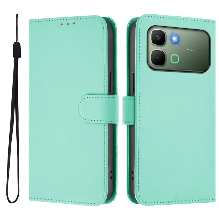 Skin Feel Solid Color Leather Phone Case with Lanyard, For Infinix GT 50 Pro 5G, For Infinix Note Edge 5G Global