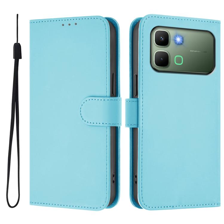 Skin Feel Solid Color Leather Phone Case with Lanyard, For Infinix GT 50 Pro 5G, For Infinix Note Edge 5G Global