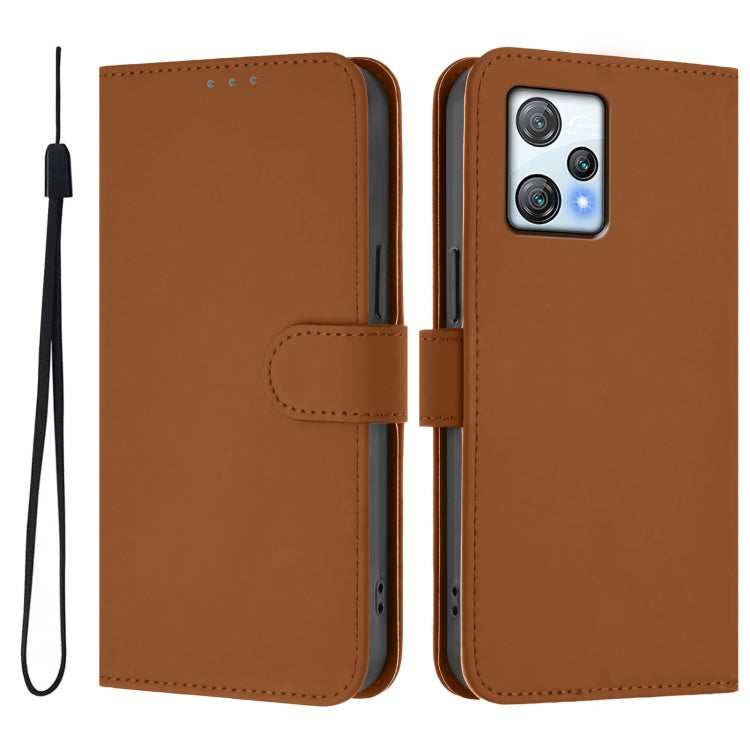 Skin Feel Solid Color Leather Phone Case with Lanyard, For Blackview A53