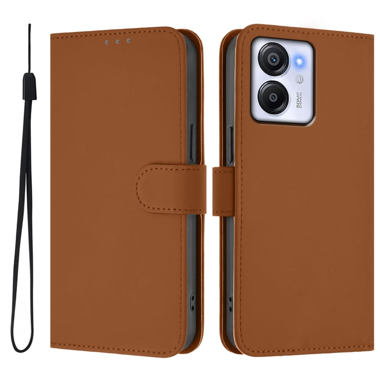 Skin Feel Solid Color Leather Phone Case with Lanyard, For Blackview Oscal Modern 8 / Color 8, For Blackview Oscal Flat 1C