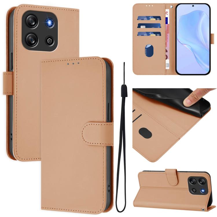 Skin Feel Solid Color Leather Phone Case with Lanyard, For Blackview Oscal Modern 8 / Color 8, For Blackview Oscal Flat 1C