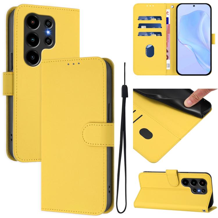Skin Feel Solid Color Leather Phone Case with Lanyard, For Blackview Wave 7C, For Blackview Wave 10