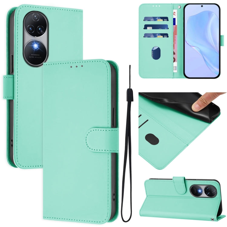 Skin Feel Solid Color Leather Phone Case with Lanyard, For Oukitel C38, For Oukitel C35