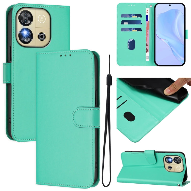 Skin Feel Solid Color Leather Phone Case with Lanyard, For Oukitel C59 / C59 Pro, For Oukitel C57s