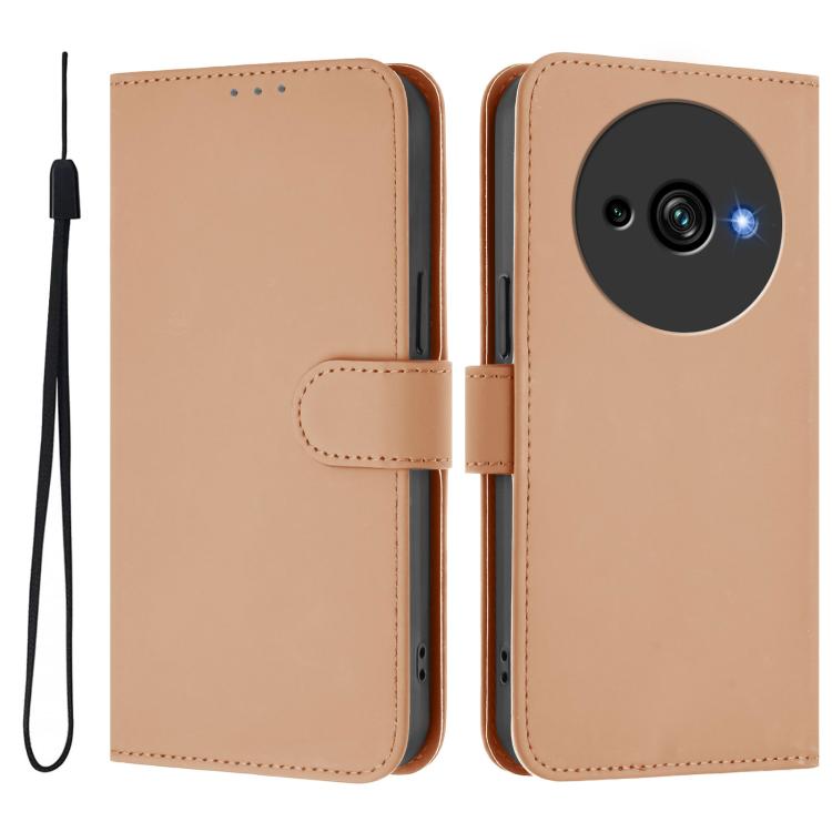 Skin Feel Solid Color Leather Phone Case with Lanyard, For Oukitel C59 / C59 Pro, For Oukitel C57s