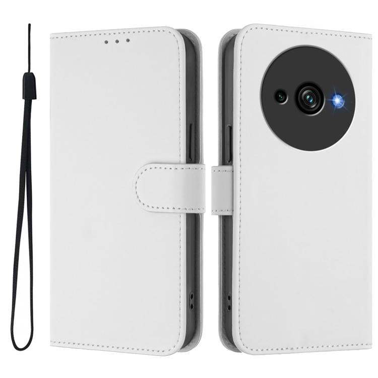 Skin Feel Solid Color Leather Phone Case with Lanyard, For Oukitel C59 / C59 Pro, For Oukitel C57s