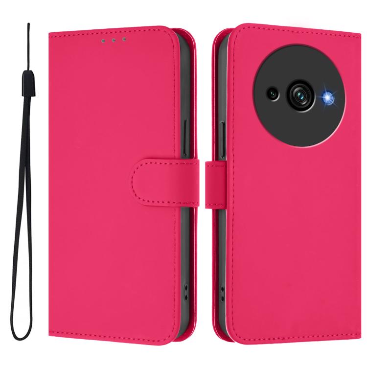 Skin Feel Solid Color Leather Phone Case with Lanyard, For Oukitel C59 / C59 Pro, For Oukitel C57s