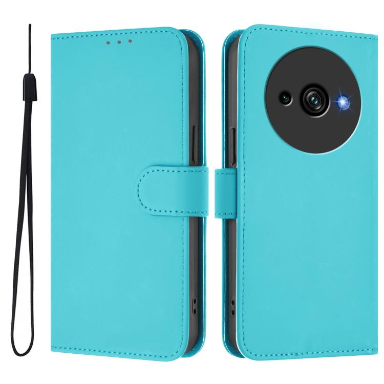 Skin Feel Solid Color Leather Phone Case with Lanyard, For Oukitel C59 / C59 Pro, For Oukitel C57s