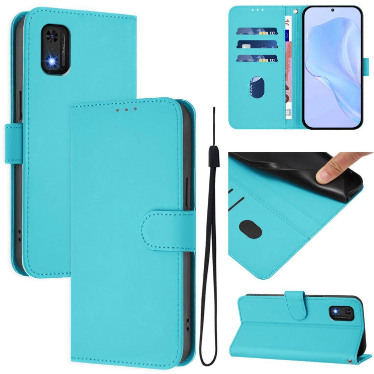 Skin Feel Solid Color Leather Phone Case with Lanyard, For itel A50, For itel A23 Pro