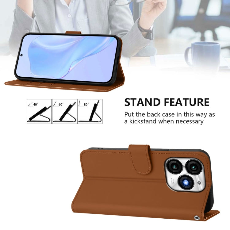 Skin Feel Solid Color Leather Phone Case with Lanyard, For itel A70, For itel A60 / A60s