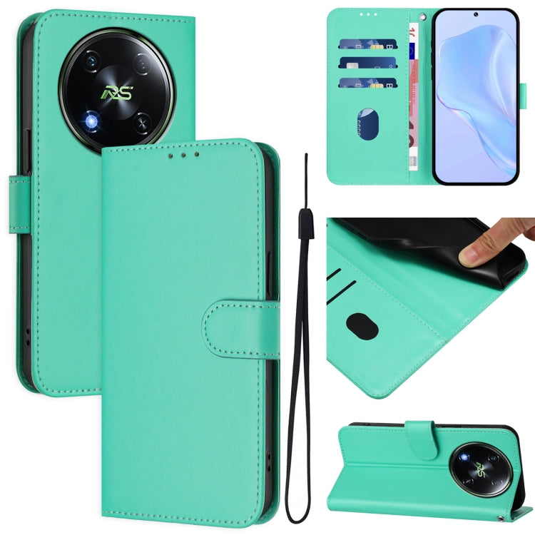 Skin Feel Solid Color Leather Phone Case with Lanyard, For itel P55 5G, For itel RS4