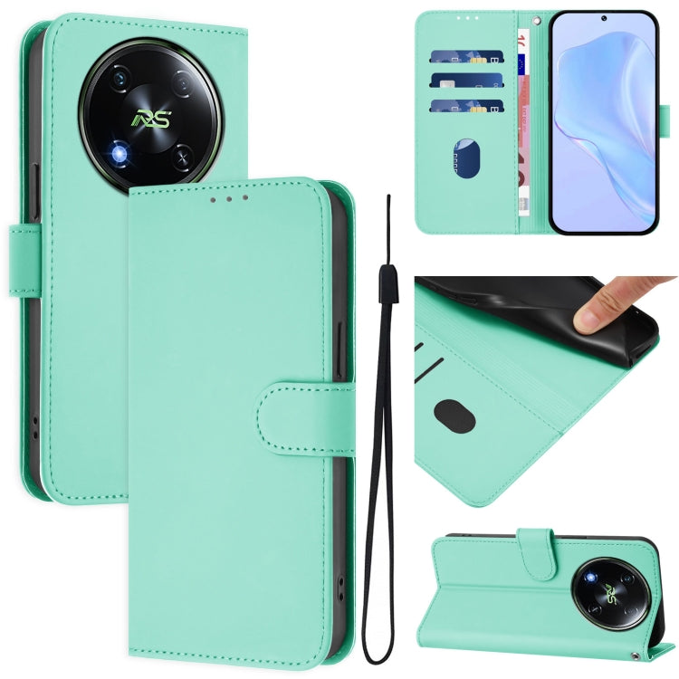 Skin Feel Solid Color Leather Phone Case with Lanyard, For itel P55 5G, For itel RS4