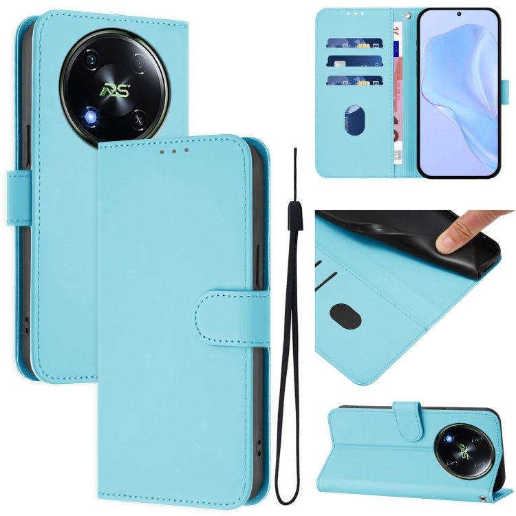 Skin Feel Solid Color Leather Phone Case with Lanyard, For itel P55 5G, For itel RS4
