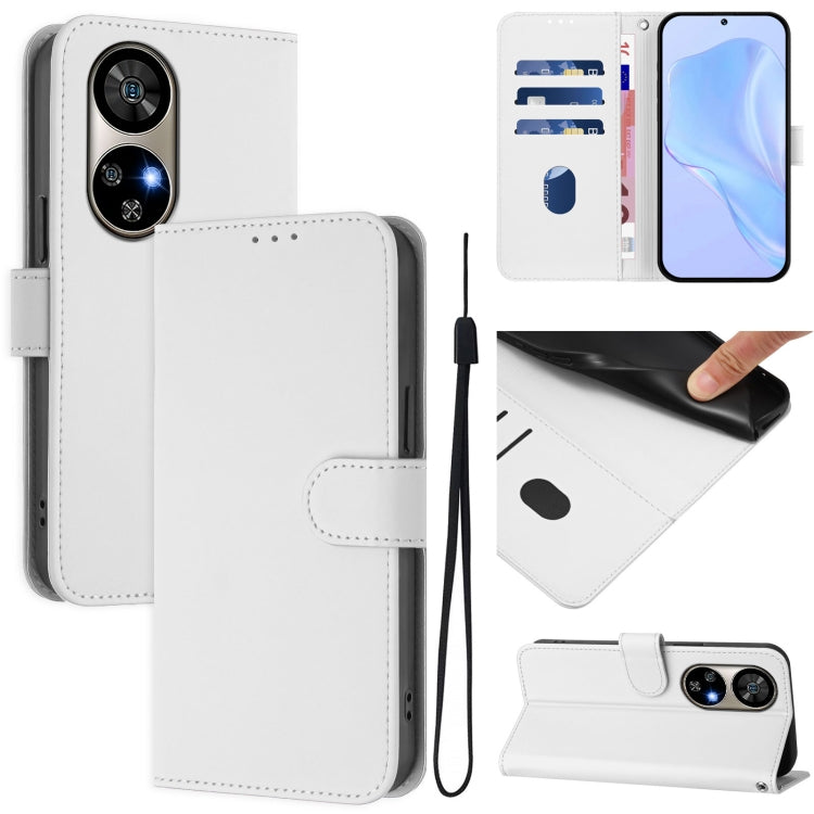Skin Feel Solid Color Leather Phone Case with Lanyard, For Ulefone Note 17 Pro, For Ulefone Note 18 Ultra