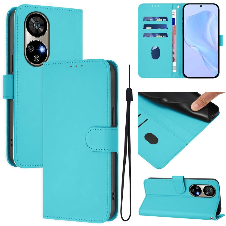 Skin Feel Solid Color Leather Phone Case with Lanyard, For Ulefone Note 17 Pro, For Ulefone Note 18 Ultra