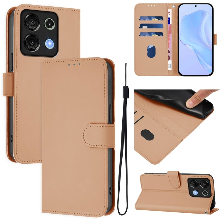 Skin Feel Solid Color Leather Phone Case with Lanyard, For Umidigi A15 / A15C / A15T, For Umidigi G9 5G
