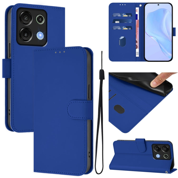 Skin Feel Solid Color Leather Phone Case with Lanyard, For Umidigi A15 / A15C / A15T, For Umidigi G9 5G