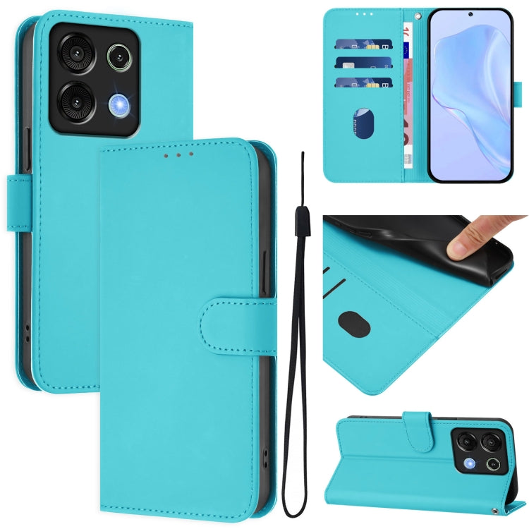 Skin Feel Solid Color Leather Phone Case with Lanyard, For Umidigi A15 / A15C / A15T, For Umidigi G9 5G