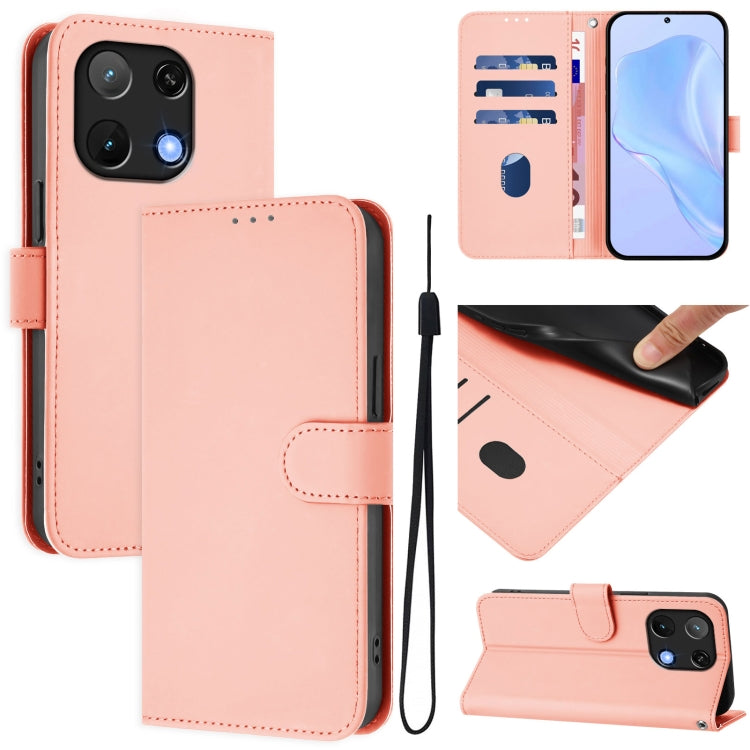 Skin Feel Solid Color Leather Phone Case with Lanyard, For Umidigi Note 100, For Umidigi Note 90