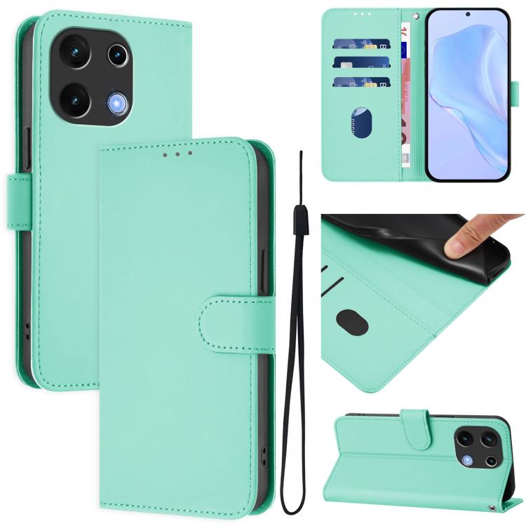 Skin Feel Solid Color Leather Phone Case with Lanyard, For Umidigi Note 100, For Umidigi Note 90