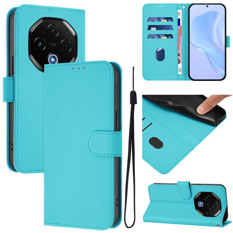 Skin Feel Solid Color Leather Phone Case with Lanyard, For Umidigi G100X 5G / 4G, For Umidigi G100 Pro